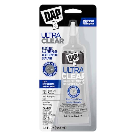 DAP® 2.75oz. Ultra Clear Flexible All-Purpose Waterproof Sealant